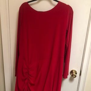 Beautiful red dress.